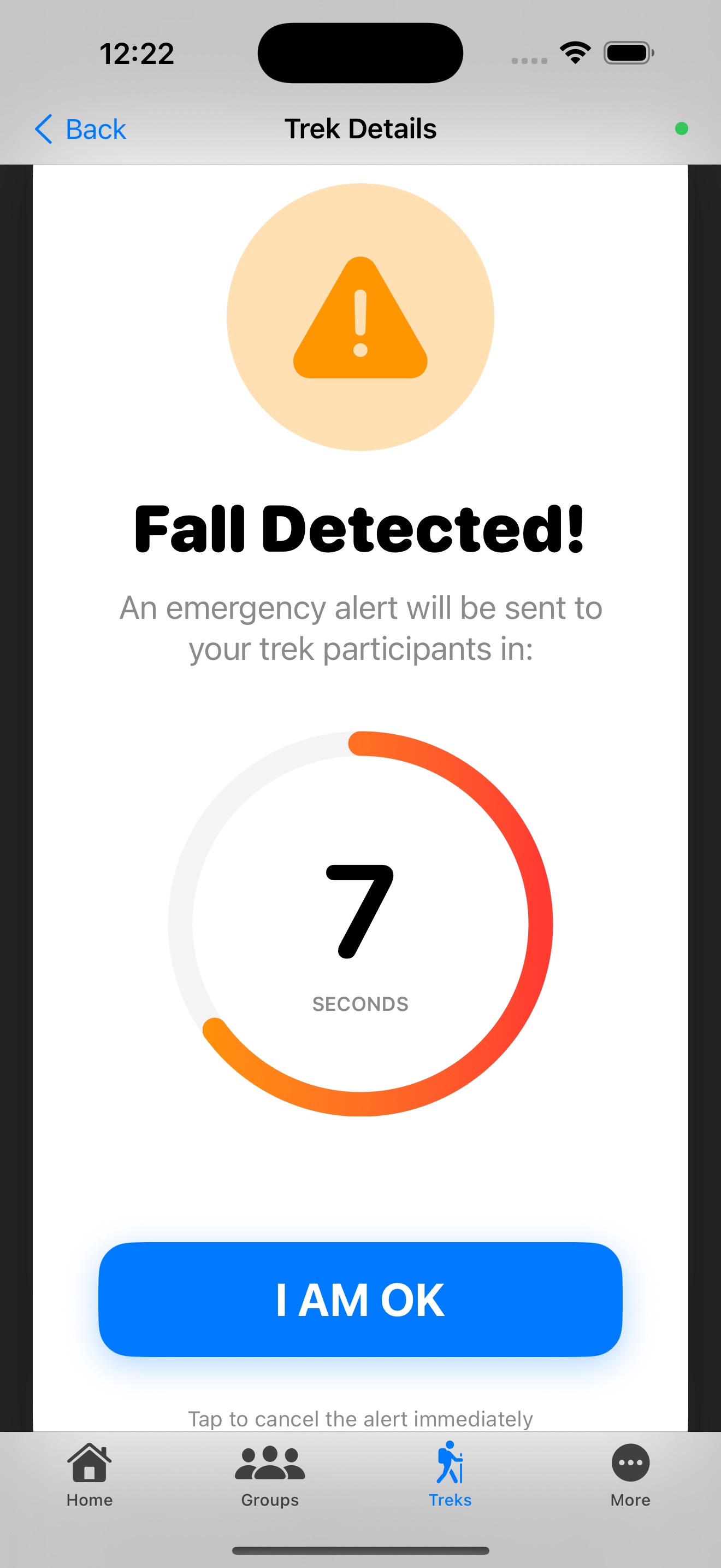 pTreks Fall Detection